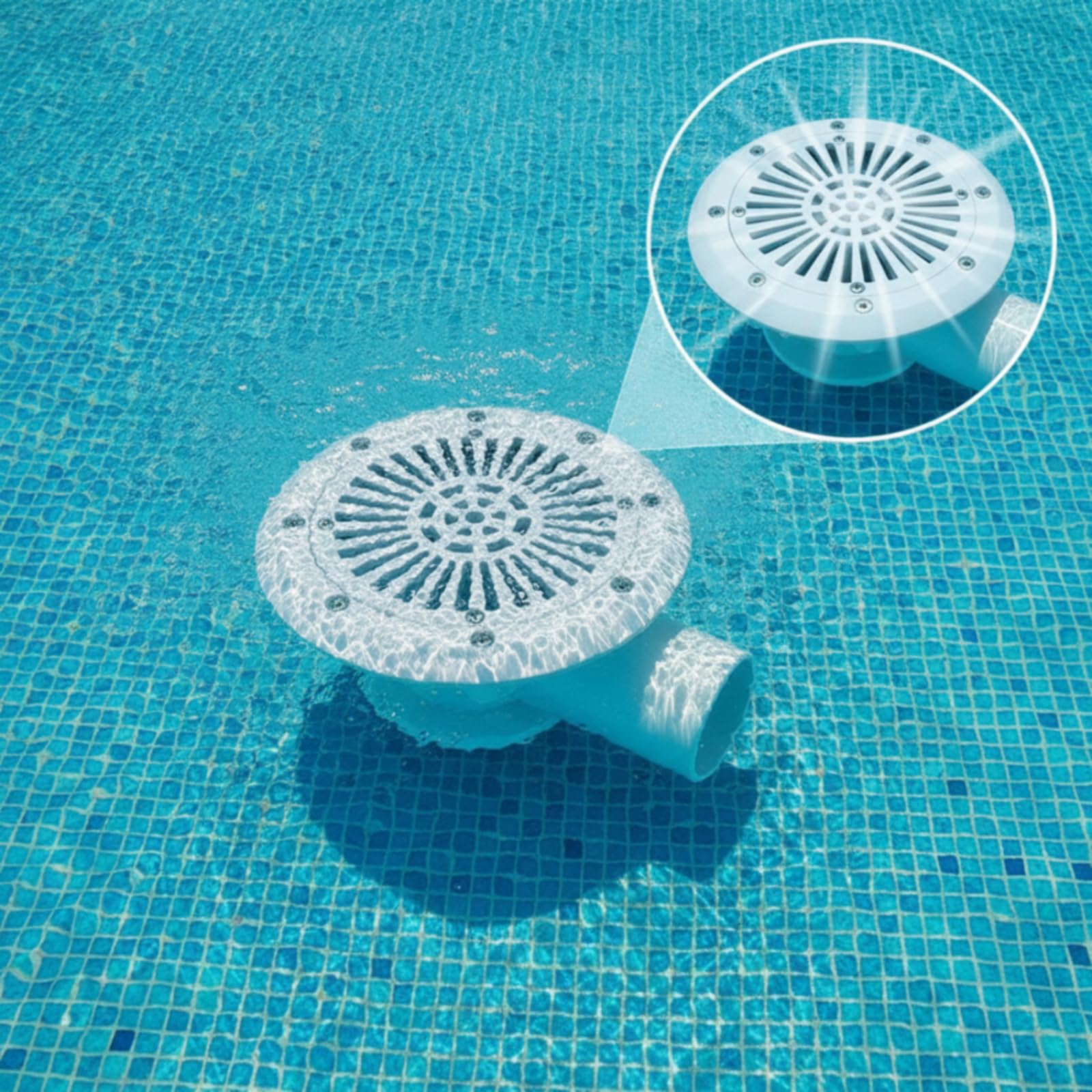 Tapa sagüe Piscina con Base smontable Eficiente