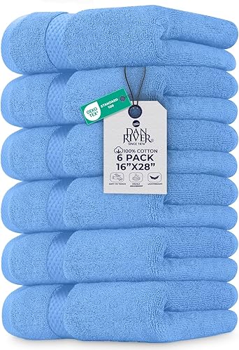 Miniatura 114 de DAN RIVER Paquete de 24 paños para ducha [12x12] - Paños de 100% algodón, paños de baño de franela de calidad premium para el baño, paños altamente