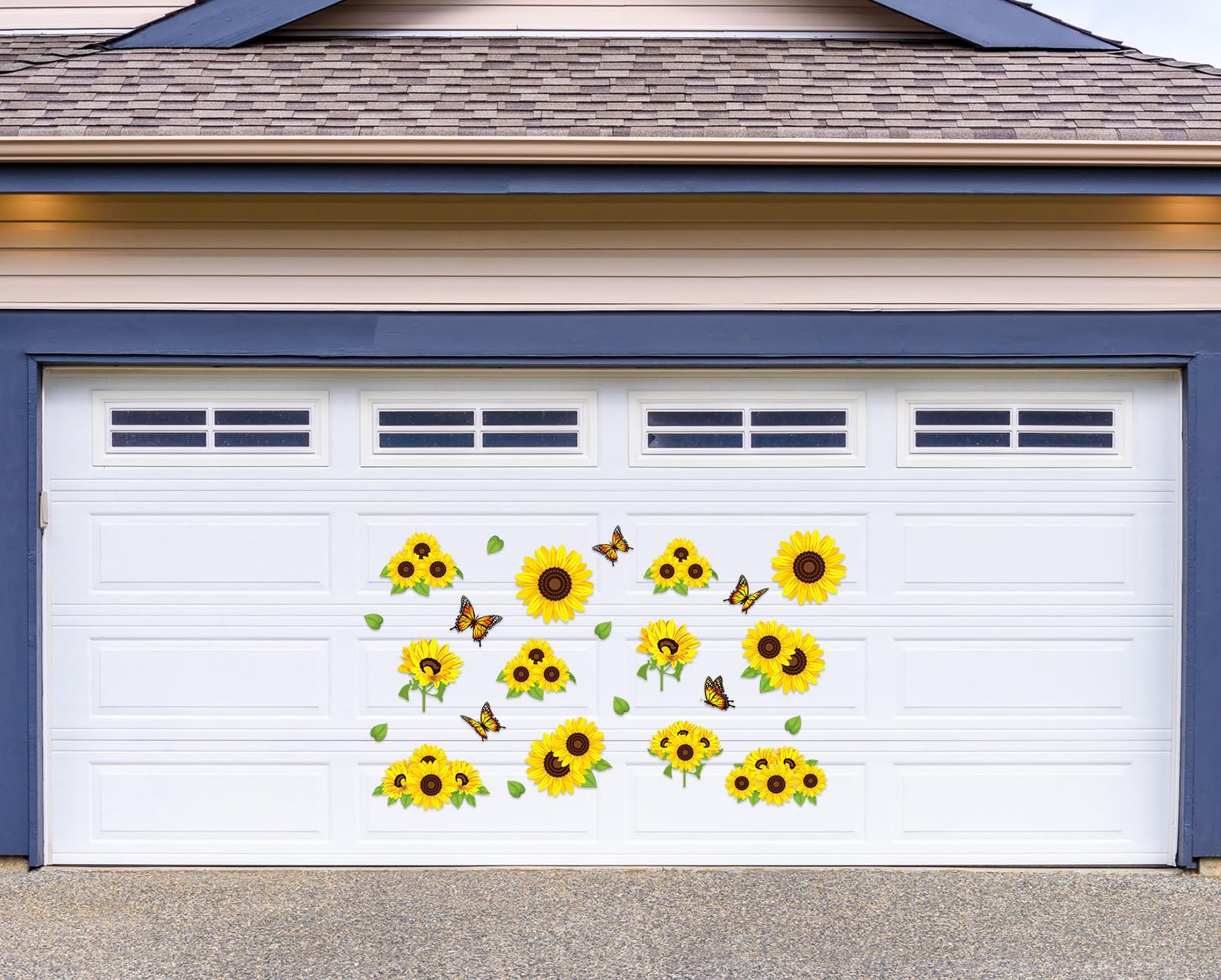24-Pack Colorful Floral Butterfly Magnets - Fun Decals For Garage Door, Fridge & More - View #13