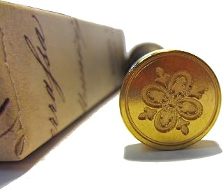 Wax and Seal Kit Gold with Wick with Mehndi Flower Image