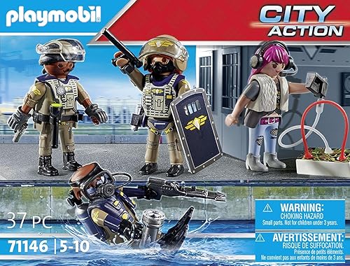 Miniatura 4 de Playmobil Conjunto de figuras de policía táctica