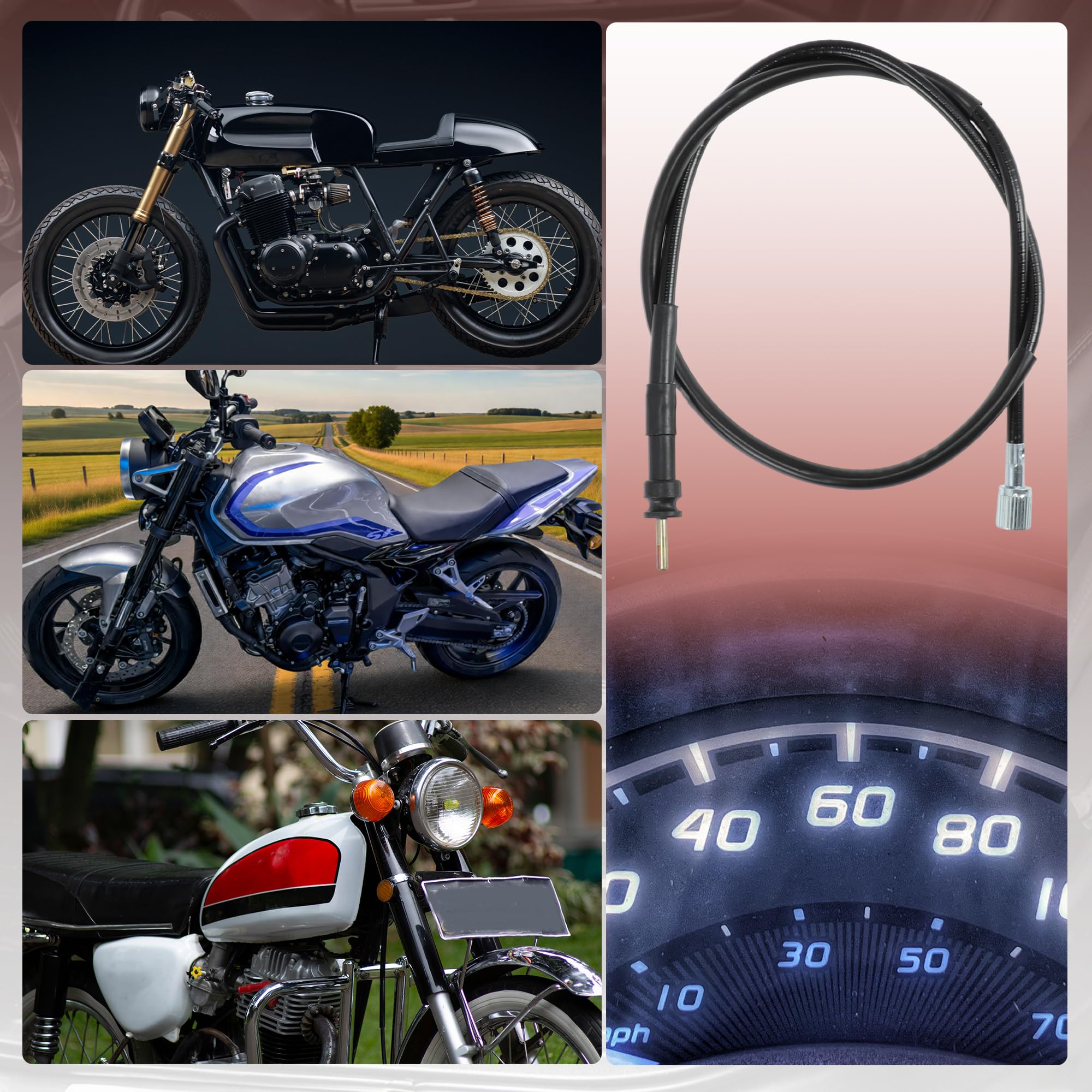 Amazon.com: Hihaha 44830-390-000 Speedometer Cable for Honda