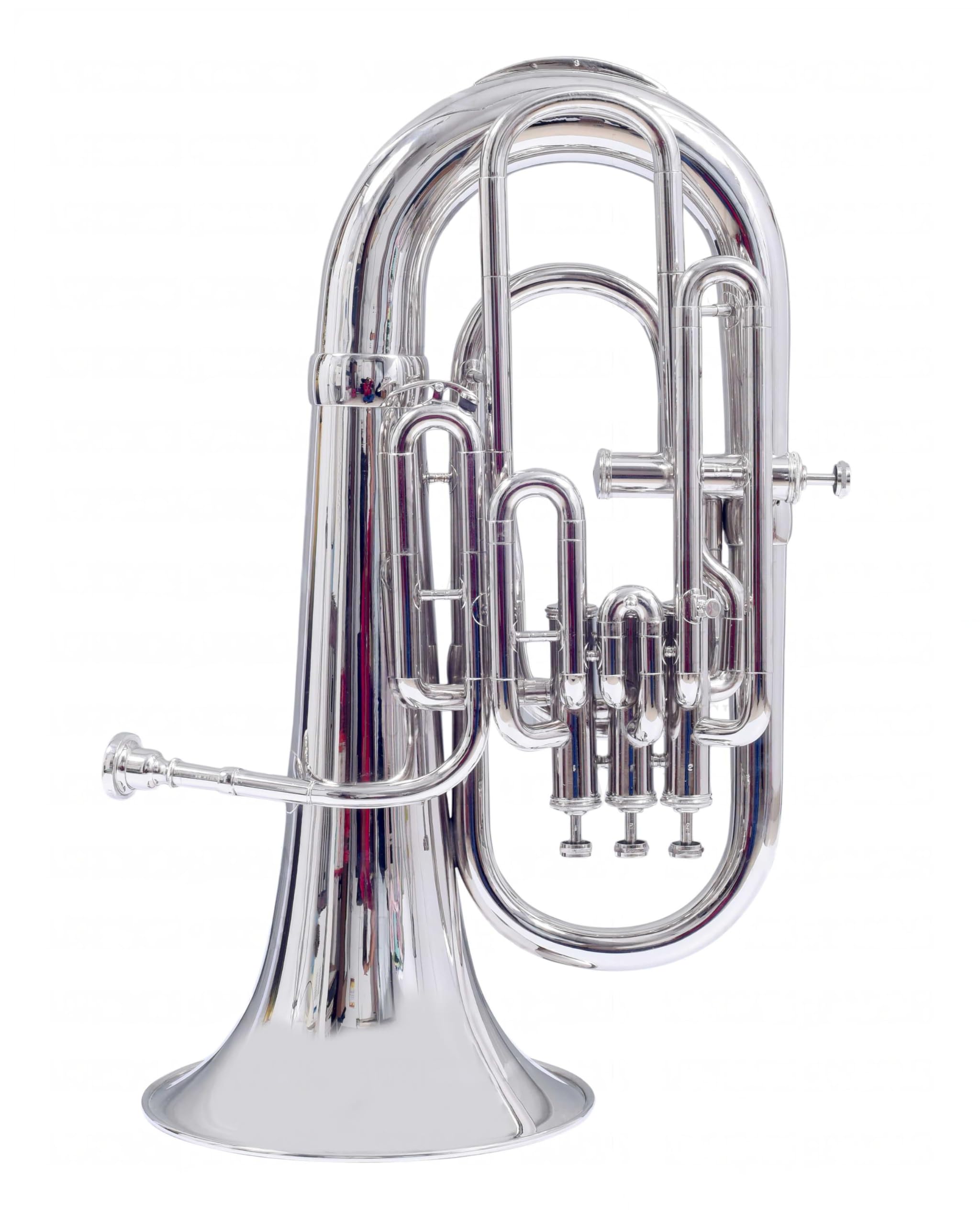 UNIQ Bb Euphonium 4 Valve for Students, Beginners with Free Hard Case and Mouthpiece, Bb Pitch Euphonium Brass Made Musical Instrument (Nickel Silver) - Image 3