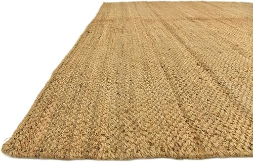 Miniatura 10 de Unique Loom Chunky Jute Collection - Alfombra de área - Amanda (9' x 12' 2", rectangular, natural)
