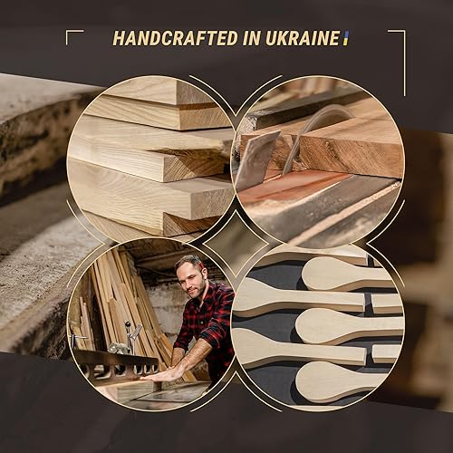 Miniatura 6 de BeaverCraft BB3 - Kit de tallado de cucharas de madera para tallar, bloques de madera sin terminar, tallar espacios en blanco, bloques de tallado de