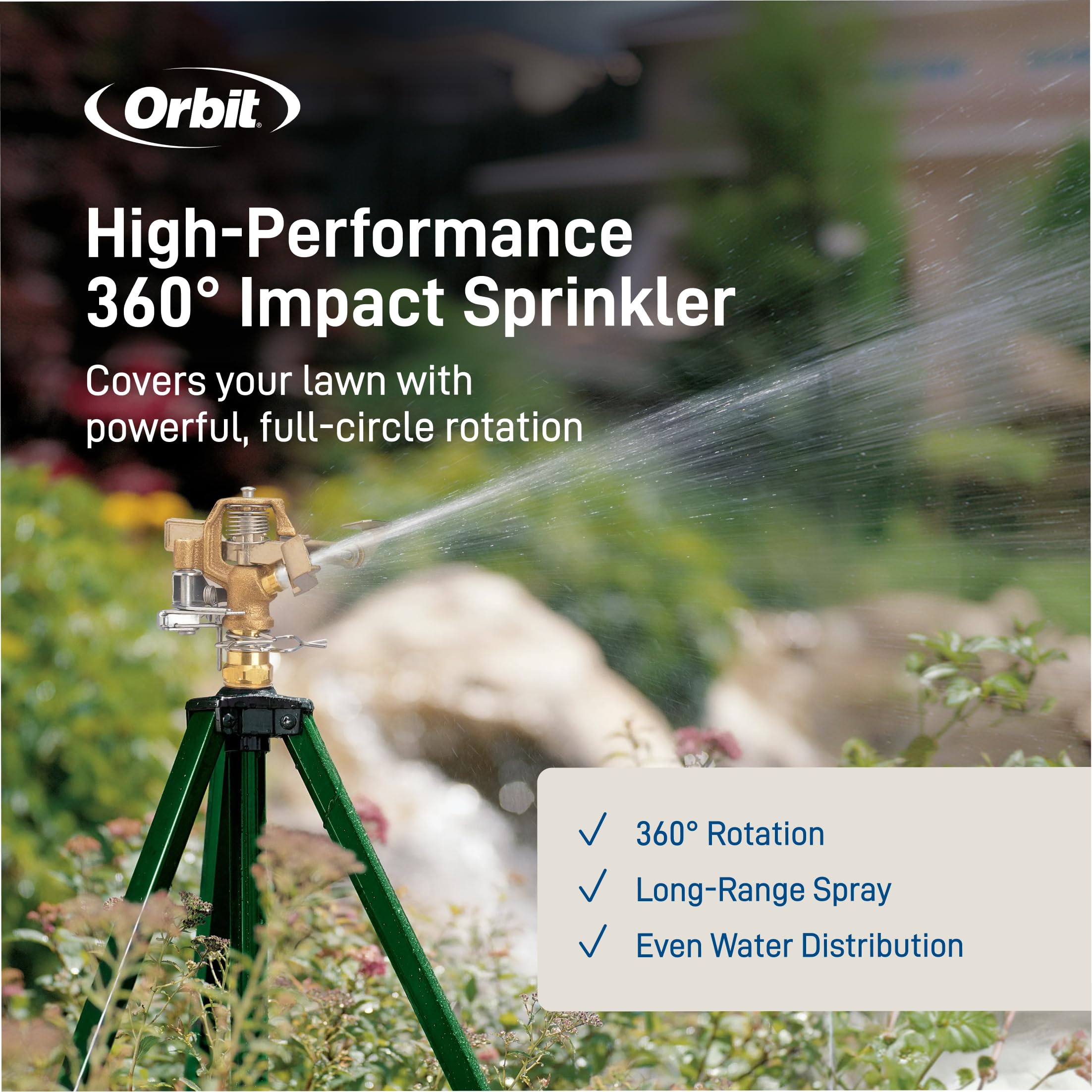 Orbit 58308 Tripod Base with Brass Impact