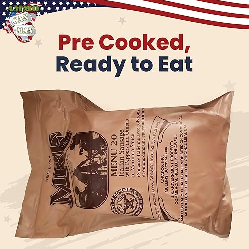 Miniatura 3 de Ammo Can Man Militar  Inspección MRE 2024  Elige un menú  Comidas nutricionales completas para soldados  Larga vida útil  Comidas listas para comer