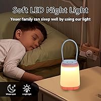 Vista 4 de 3 Pack LED Camping Light, 3 Light Modes Rechargeable Battery Powered Night Light for Indoor and Outdoor Emergency Light, Tent Lantern, Camping