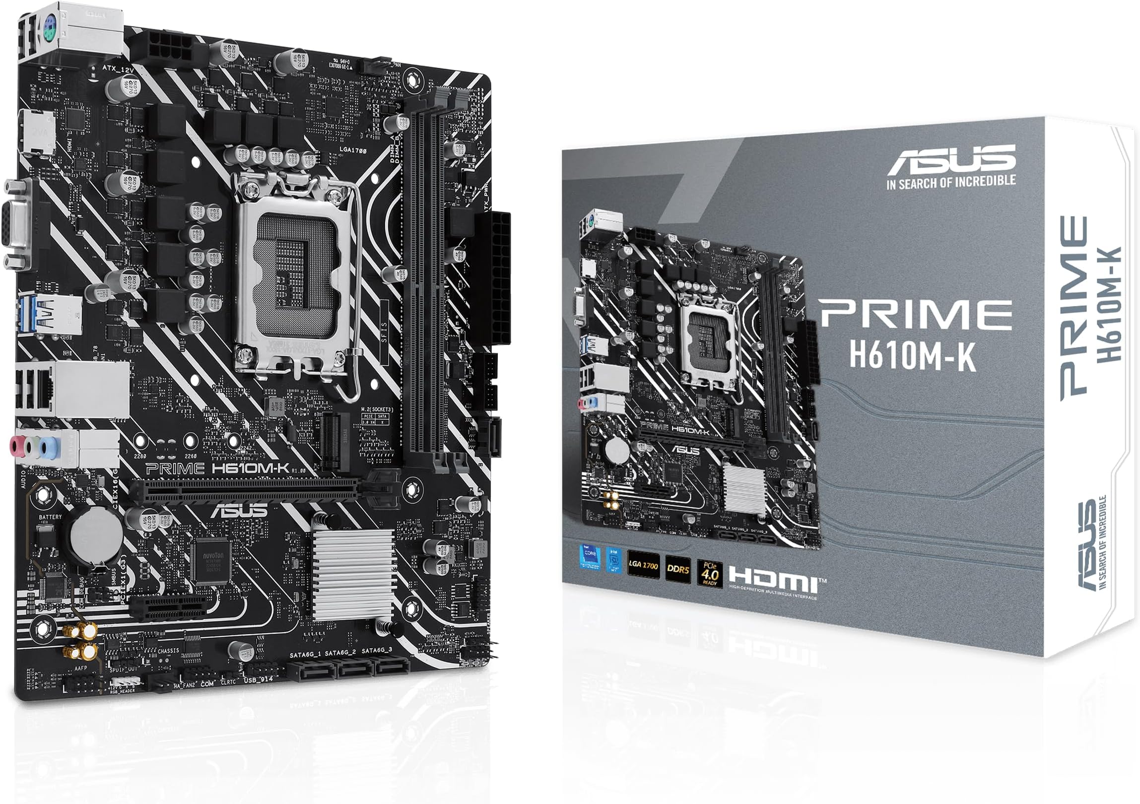 Scheda Madre ASUS PRIME H610M-K D4 - Intel H610, LGA1700, DDR4, PCIe 4.0 Per PC Gaming - Foto 10