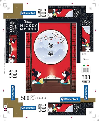 Miniatura 7 de Clementoni 35124 Disney The Oriental Break 500 piezas, hecho en Italia, rompecabezas para adultos, multicolor, mediano