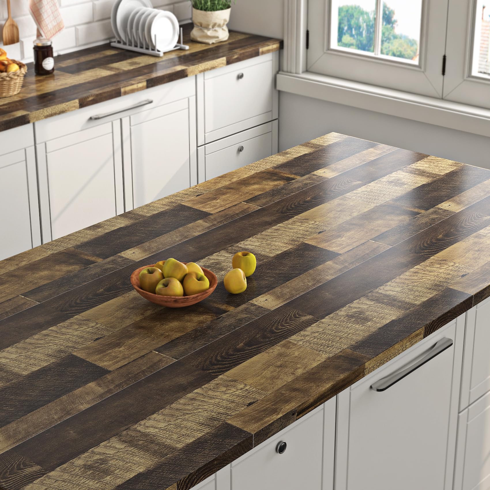 Pellicola Adesiva Effetto Legno Per Mobili | 40 Cm X 5 M | Rivestimento Autoadesivo Cucina E Pareti - Foto 11