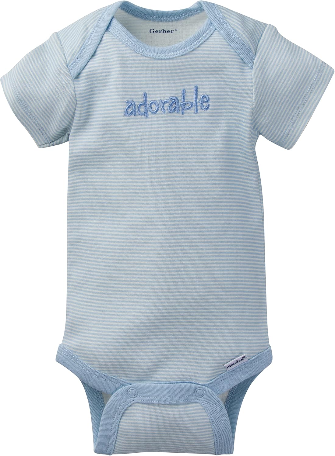 Gerber baby-boys 5-pack Short Sleeve Variety Onesies Bodysuits Preemie Stripe Bear