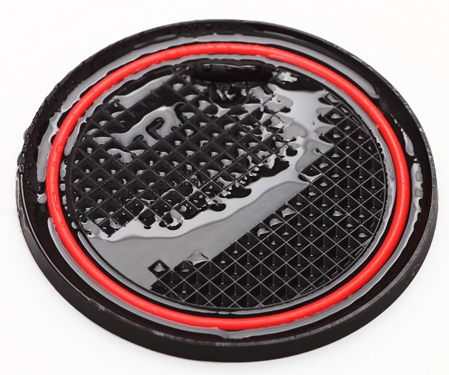 ドリンクカバー65個入り Amazon | 直径65mm ドリンクポケットマット 赤 ノンスリップ