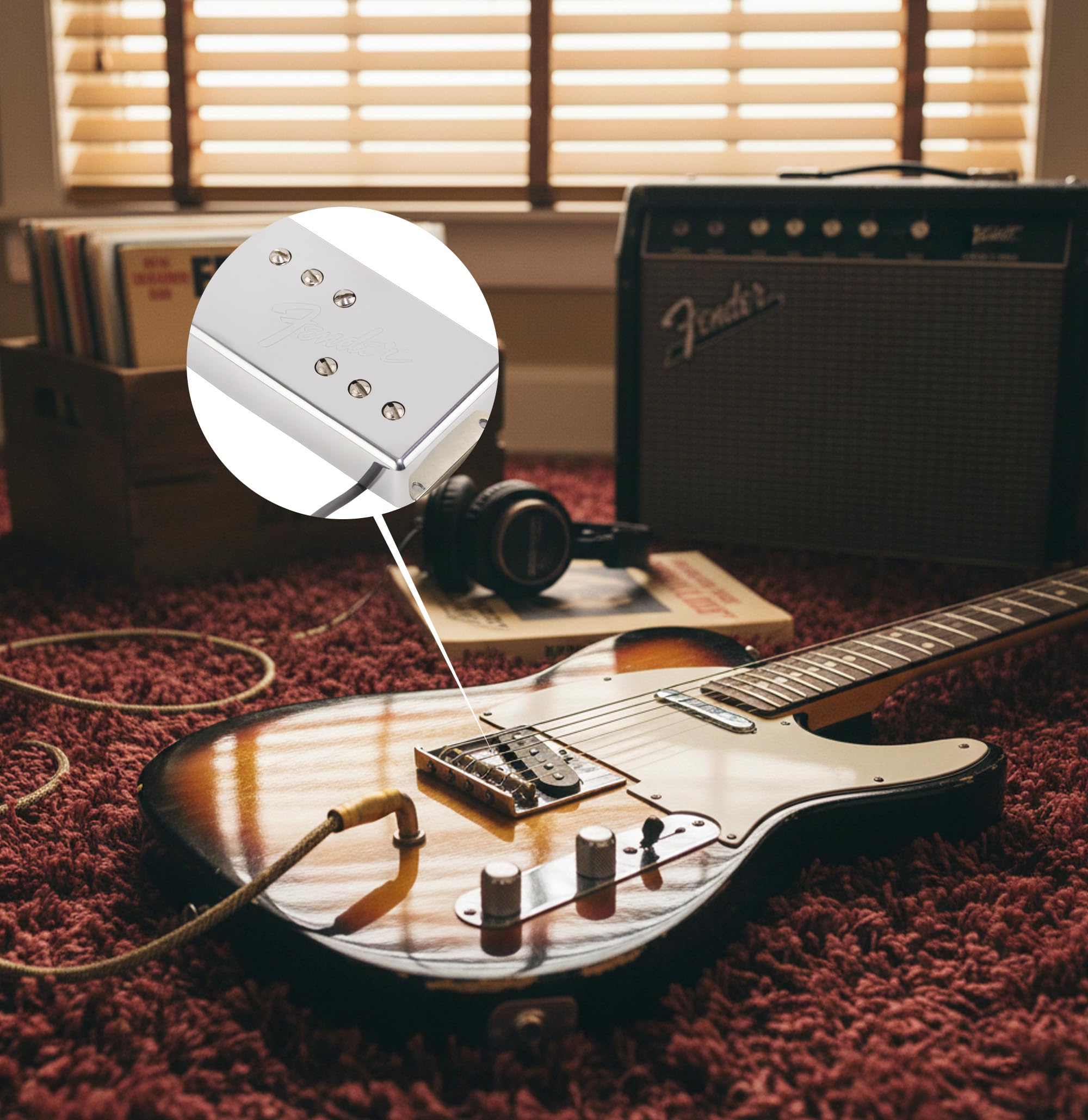 Amazon.co.jp: Fender ピックアップ CuNiFe Wide Range Bridge Pickup