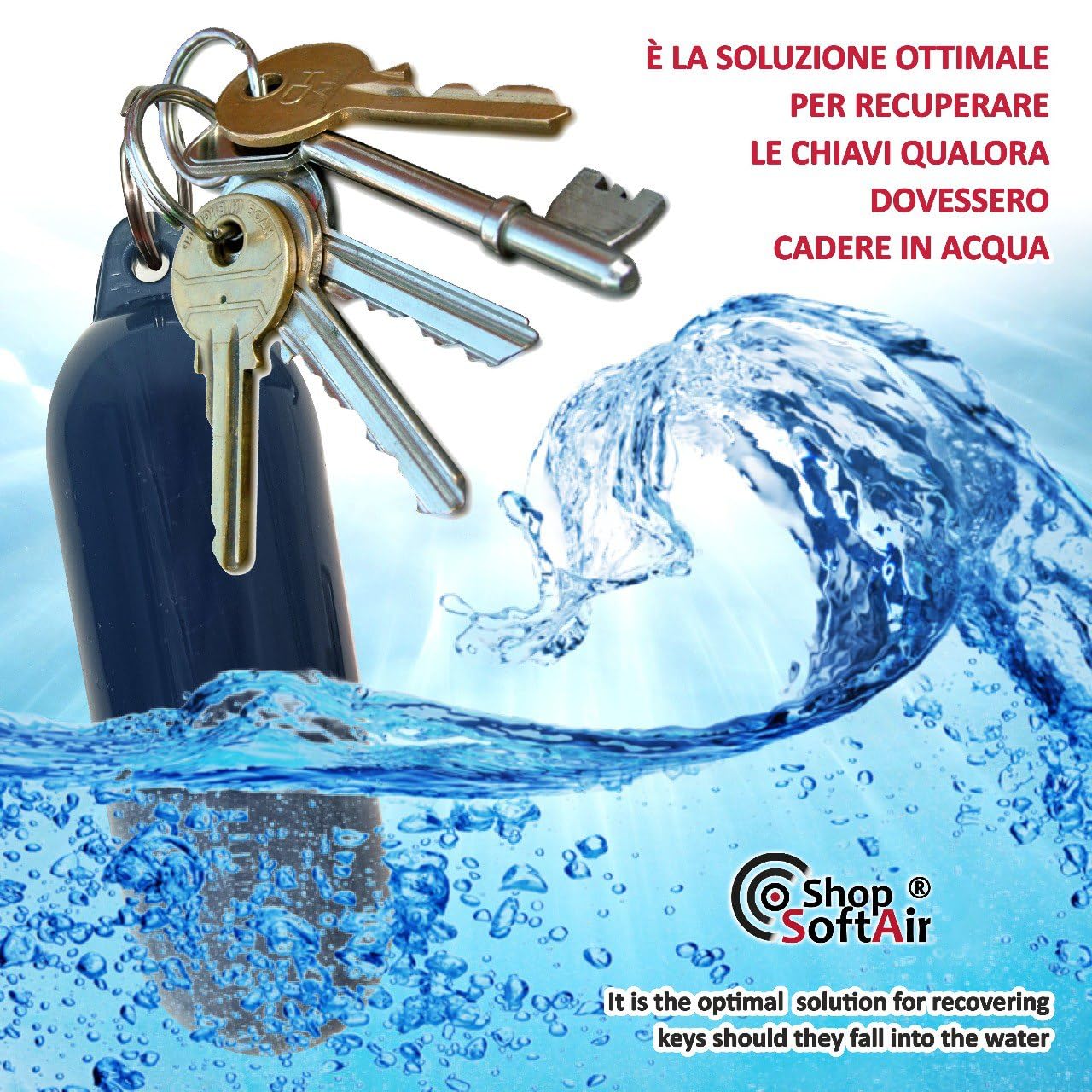 Seahive Portachiavi Galleggiante Impermeabile 2 Pezzi, Contenitore In PVC Per Chiavi Barca, Kayak, SUP, Paddle, Attività Acquatiche - copertina