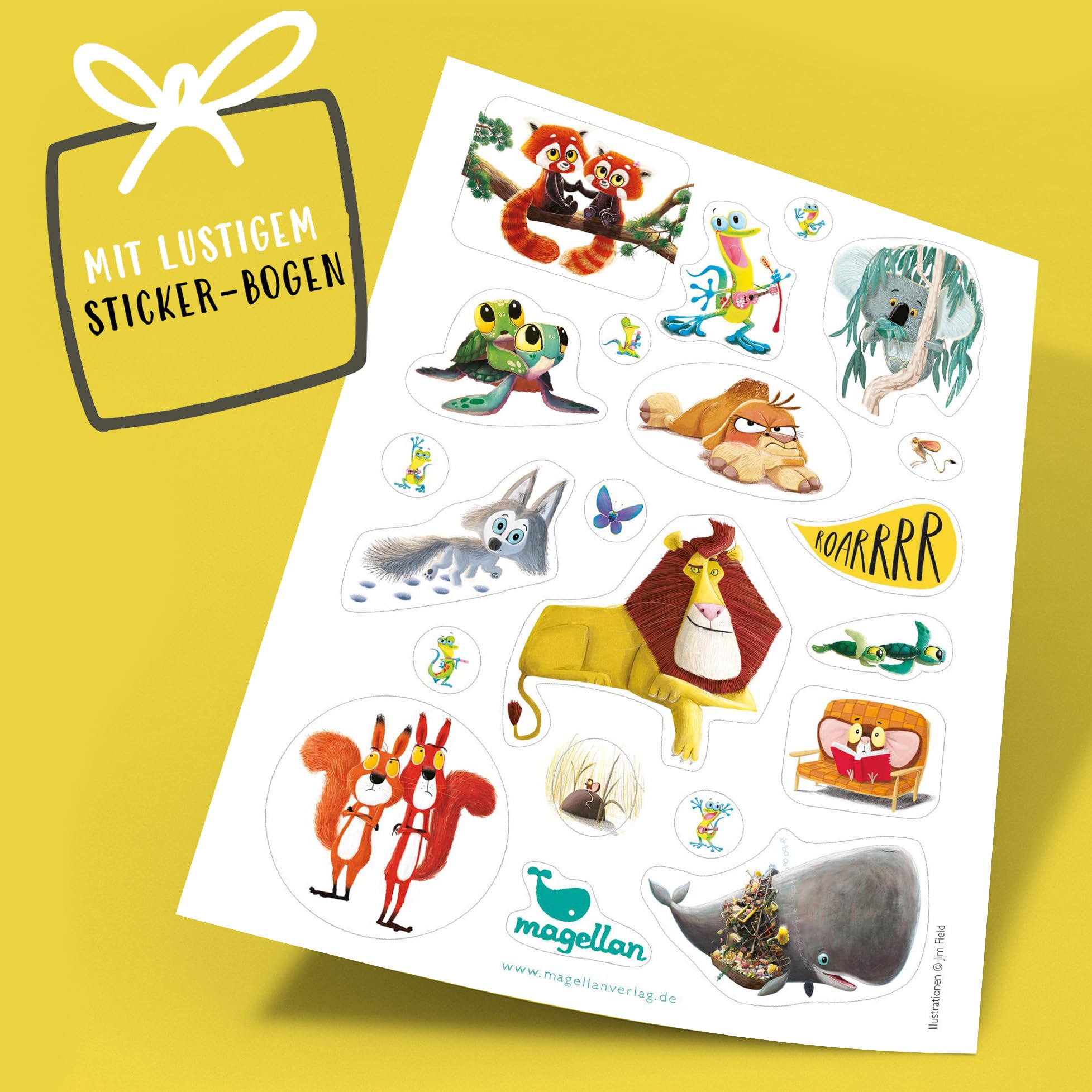Der Löwe in dir & 7 weitere Bilderbücher von Rachel Bright/Jim Field – Das komplette Set für Kinder ab 3 Jahren über Gefühle Freundschaft & Mut, inkl. Stickerset, Vorlesebücher zum Lernen & Entdecken
