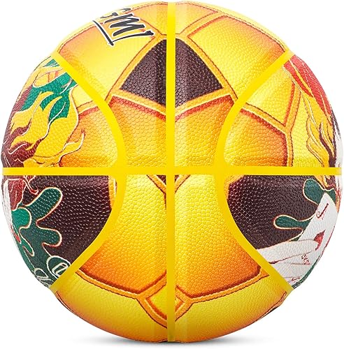 Miniatura 9 de Kuangmi Baloncesto callejero, talla oficial 7 29.5 pulgadas, hecho para juegos de baloncesto al aire libre e interior