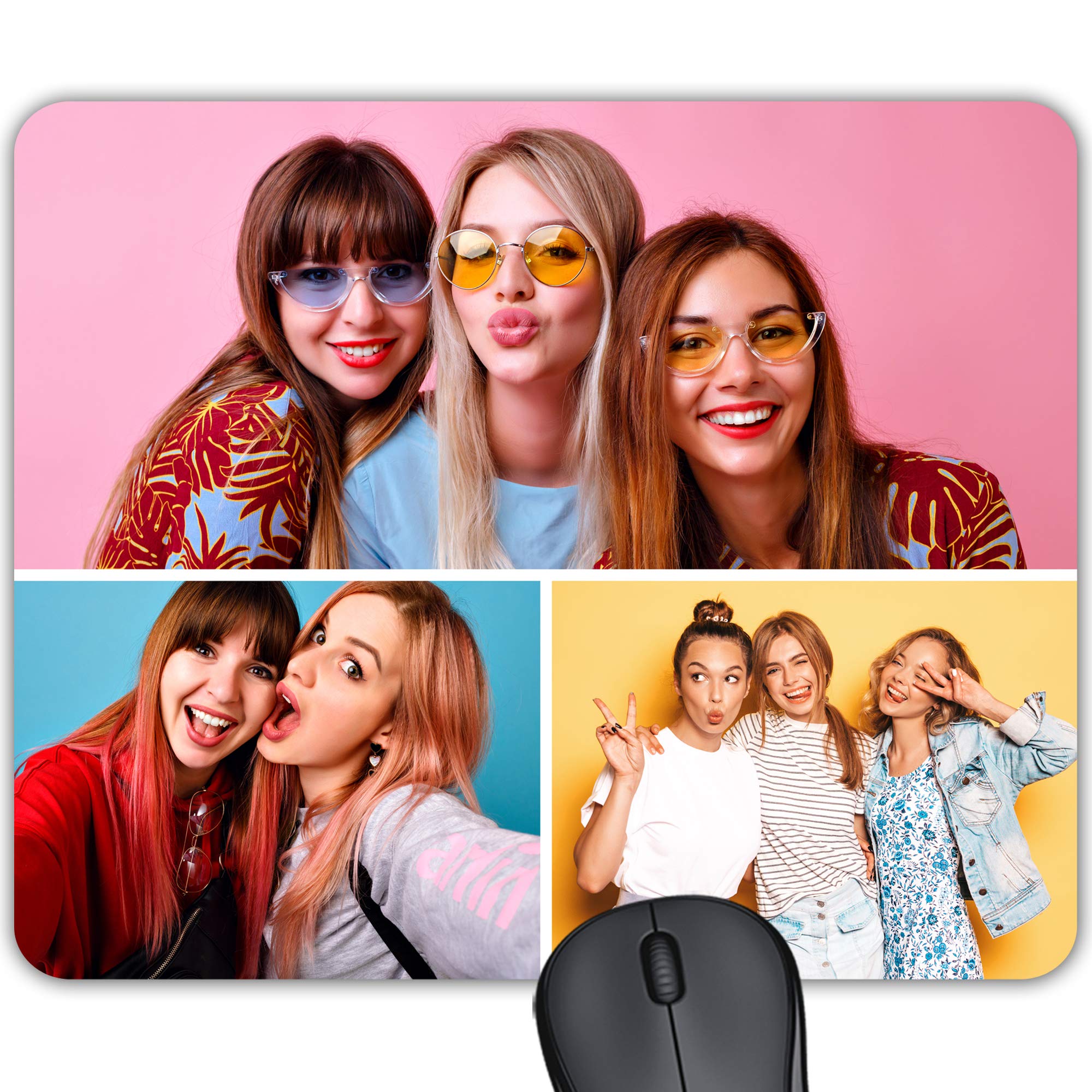 Cus2mize Personalized Mouse Pad with Picture Photo Text, Customized Mousepad, Gaming Mousepad, Personalised Mouse pad, personalized mouse mat, gaming mouse mat, Collage Mouse pad, 0792679600932