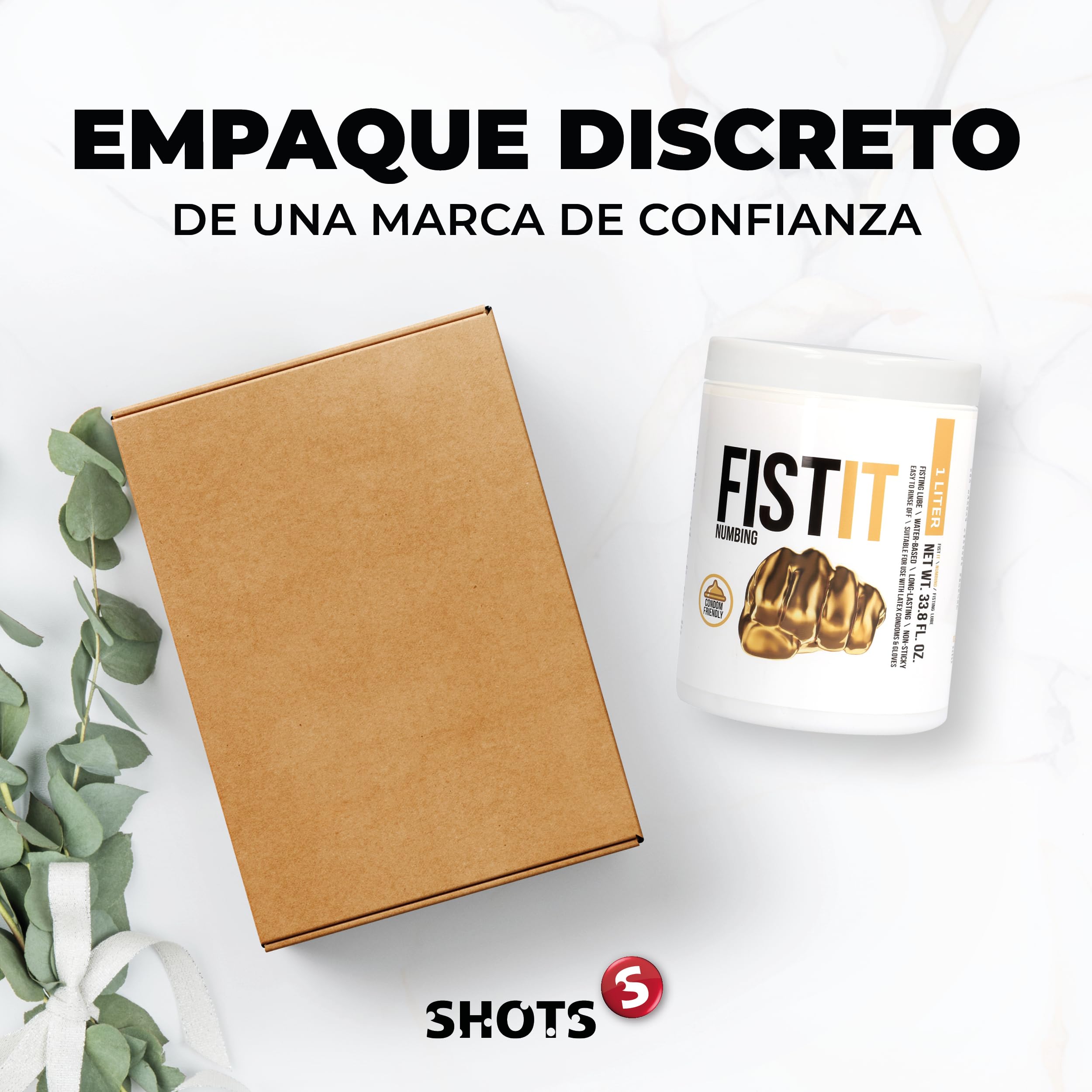 Fist It Fistit By Shots - Fistit - Numbing - Lubricante Para La Penetración Con El Puño - 1000 Ml 1000 ml, White