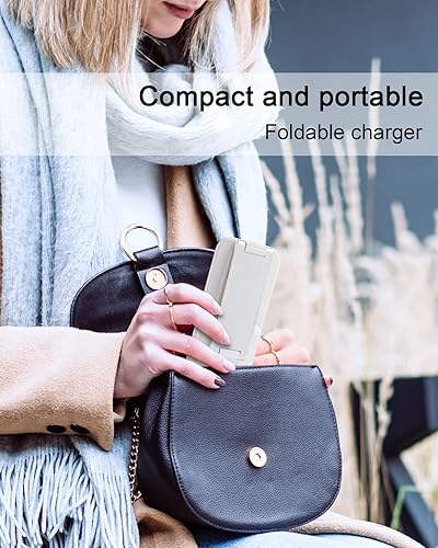 Miniatura 5 de Estación de carga inalámbrica 3 en 1 Mag-Safe, soporte de carga plegable de aleación de aluminio BOCLOUD Cargador rápido portátil para iPhone 14,