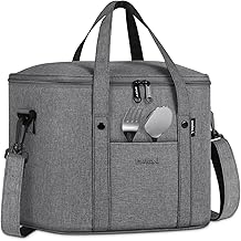 Lunch Bag for Men Women Insulated Lunch Box Reusable Lunch Bags Waterproof Leak-Proof Lunch Tote Bag Lunch Pack for Office Picnic Hiking,Grey