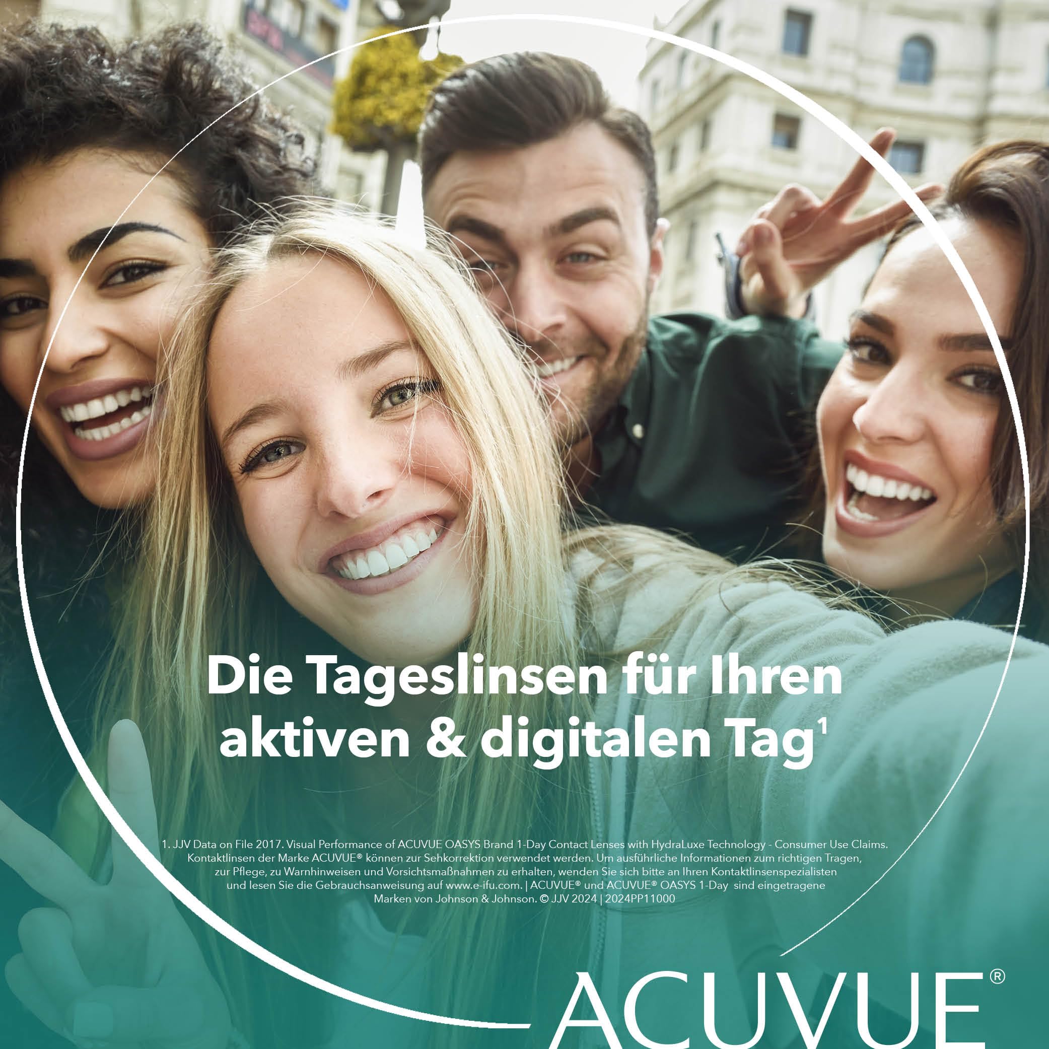 ACUVUE OASYS 1-Day for Astigmatism Kontaktlinsen – Tageslinsen mit angenehmem Tragegefühl – -2.75 dpt, Cyl -0.75, Ach 180 und BC 8,5 – Mit UV Schutz und Austrocknungsschutz – 90 Linsen