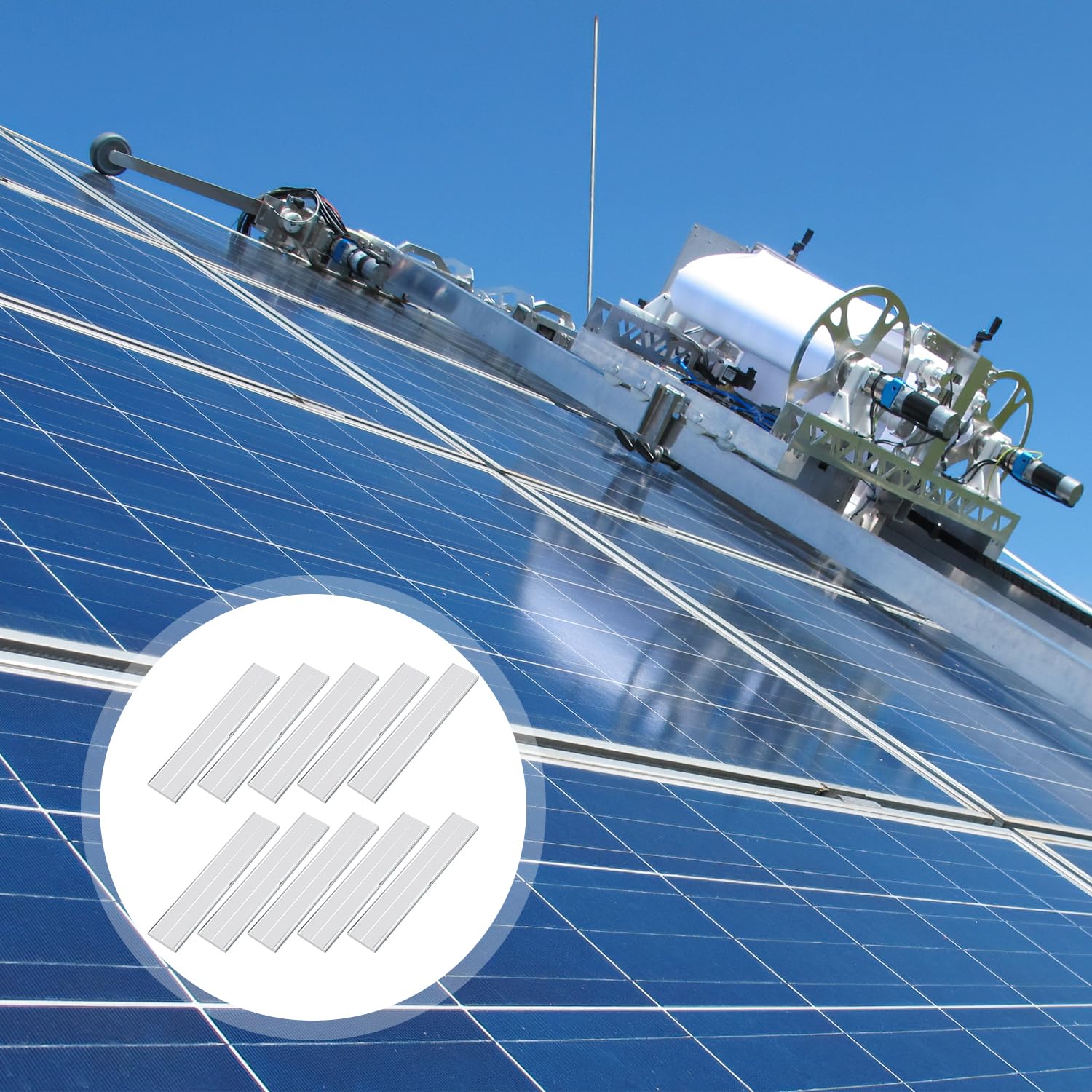 10 Stück Solar Schiene Photovoltaik Verbinder, Korrosionsbeständig und Langlebig, Schienenverbinder zur Montage Aluprofil 40x40 mm, Verlängerungen für Aluminiumprofile für PV-Anlagen (Silber)