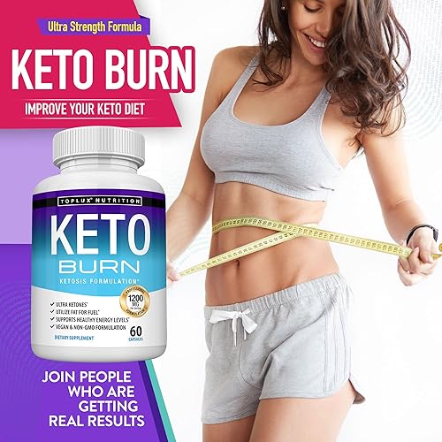Miniatura 6 de Toplux Keto Burn Pills Ketosis Pérdida de peso  1200 mg Ultra Avanzado Quemador de Grasa Natural Ketogénico Uso de Dieta de Cetonas para Hombres