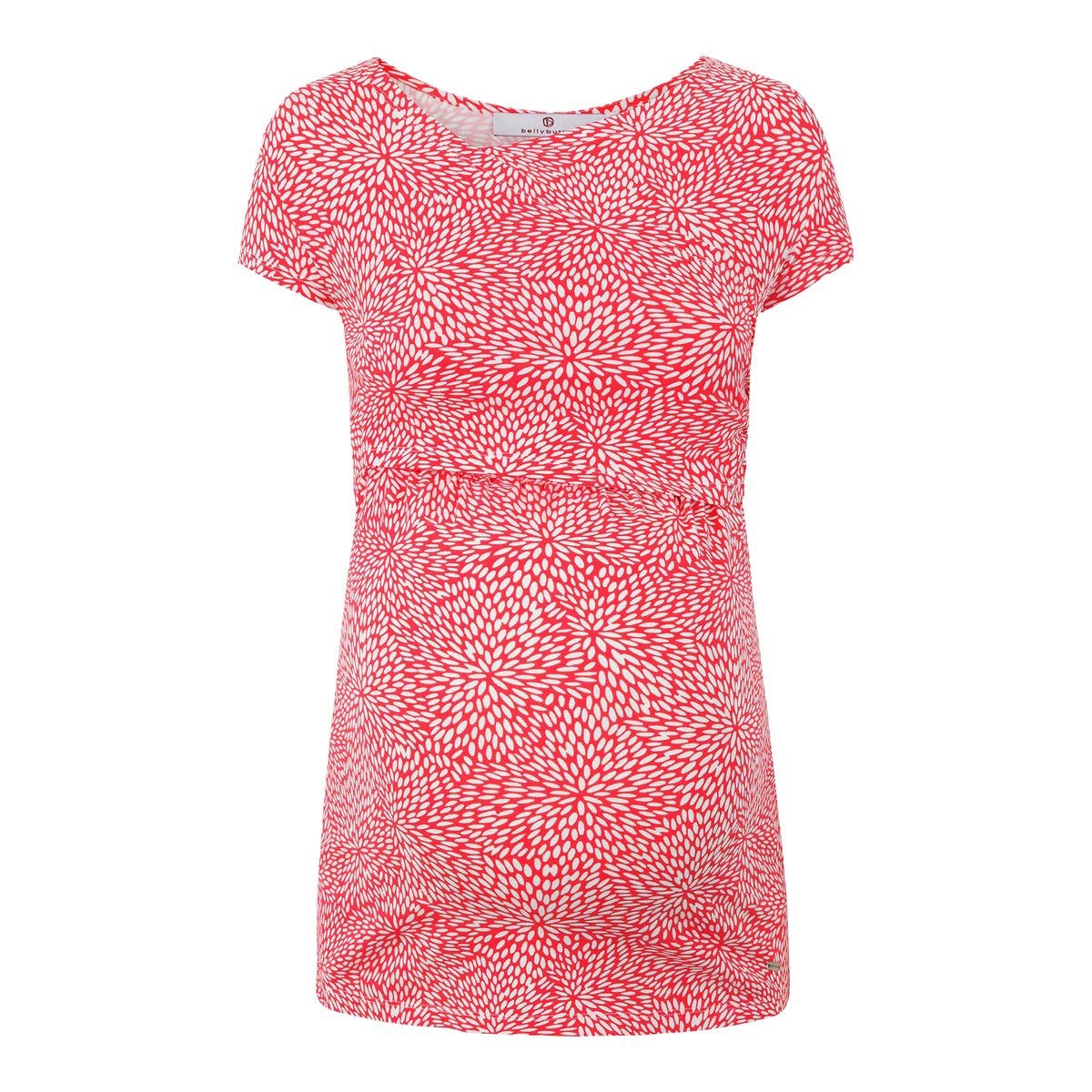 Bellybutton T-Shirt de Grossesse et d'allaitement T-Shirt de Grossesse T-Shirt de Grossesse, offwhite/Red