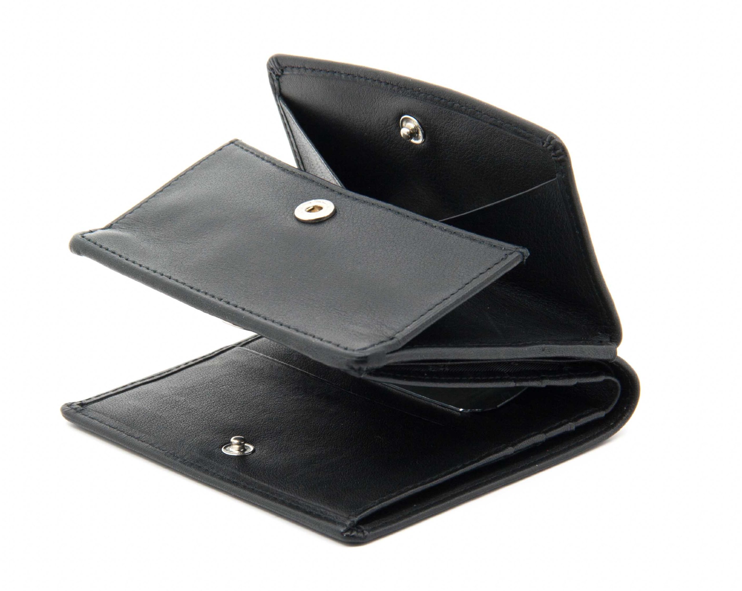 Esquire Münzbörse Logo Schachtelbörse Schwarz 003910