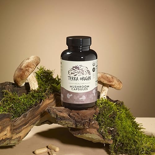 Miniatura 2 de TERRA ORIGIN Suplemento de complejo de hongos saludables | 90 cápsulas | Reishi, melena de león, Changa, Cordyceps, Maitake | Apoyo cerebral