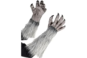 Amscan Gray Werewolf Gloves for Adults: Unleash Your Inner Beast