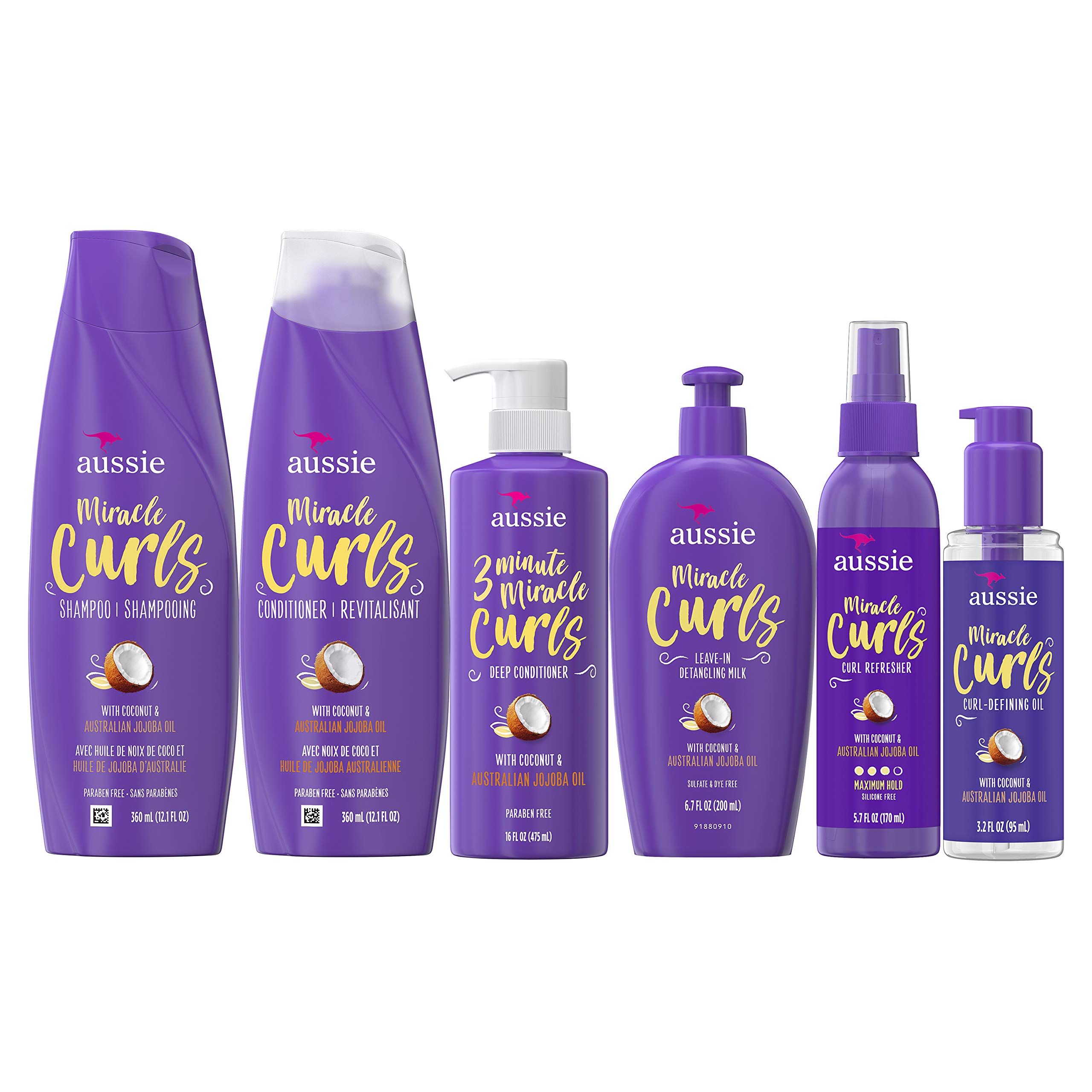 Aussie Aussie Miracle Curls Collection Shampoo Conditioner Deep Con | amzdealz