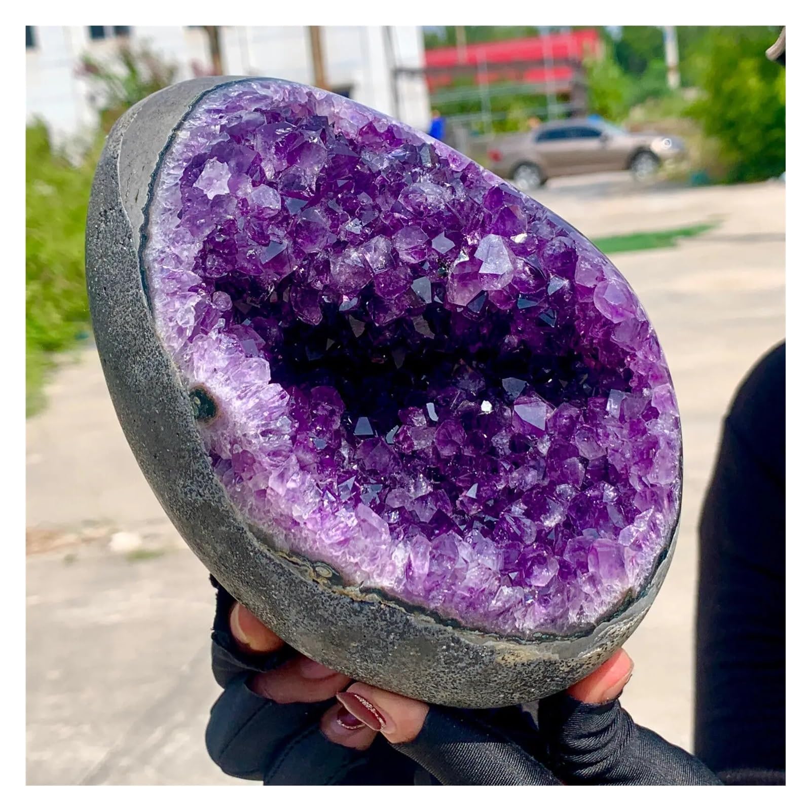 Amazon.co.jp: 天然アメジスト洞窟クォーツクラスタークリスタル