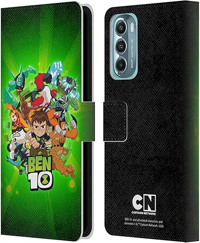 Head Case Designs Officially Licensed Ben 10 Animated Series Character Art Graphics Leather Book Wallet Case Cover Compatible with Motorola Moto G