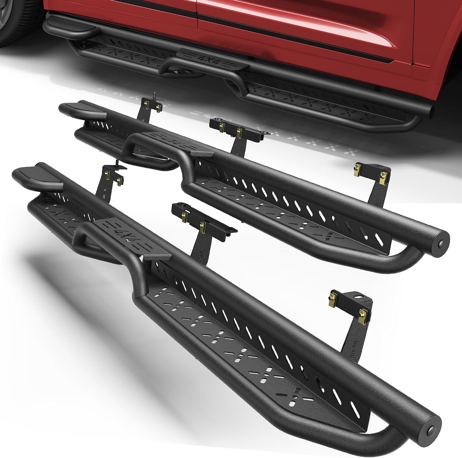 LONGSUN Cherokee Running Boards Two Raised Side Step for Jeep Grand Cherokee L (2021–2025)