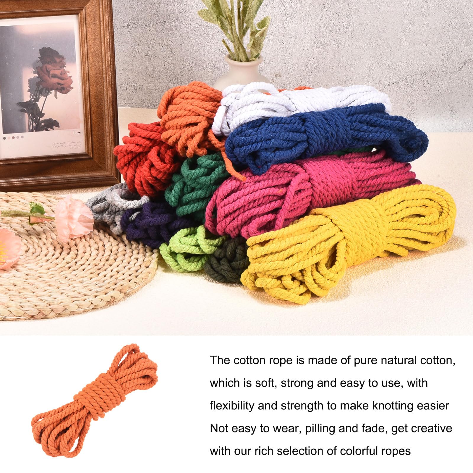 Rebower 0.5 Inch 25 Feet Macrame Cord - Image 4