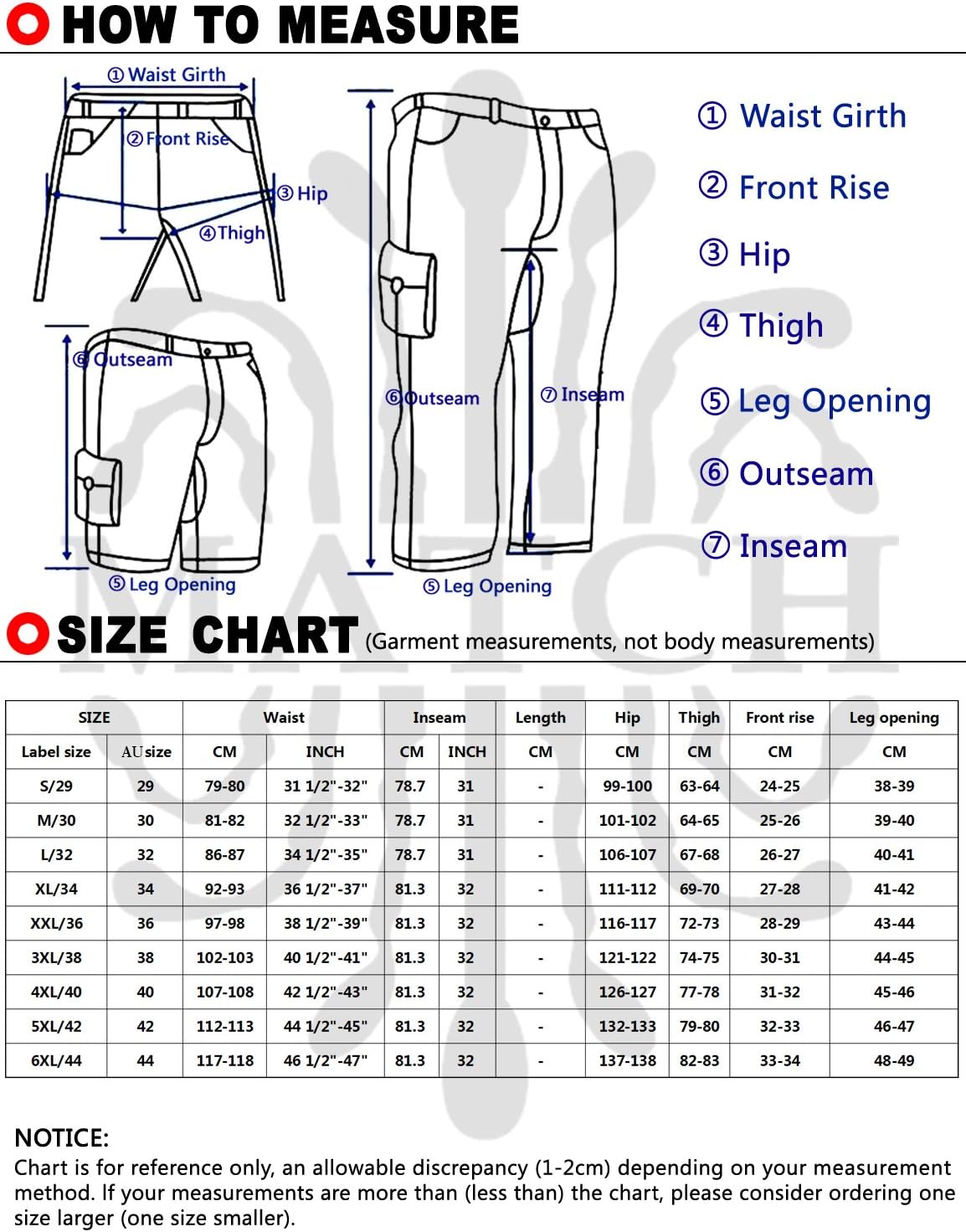 Match Men's Athletic Fit Straight Leg Casual Pants #8036 29 8036 Army Green