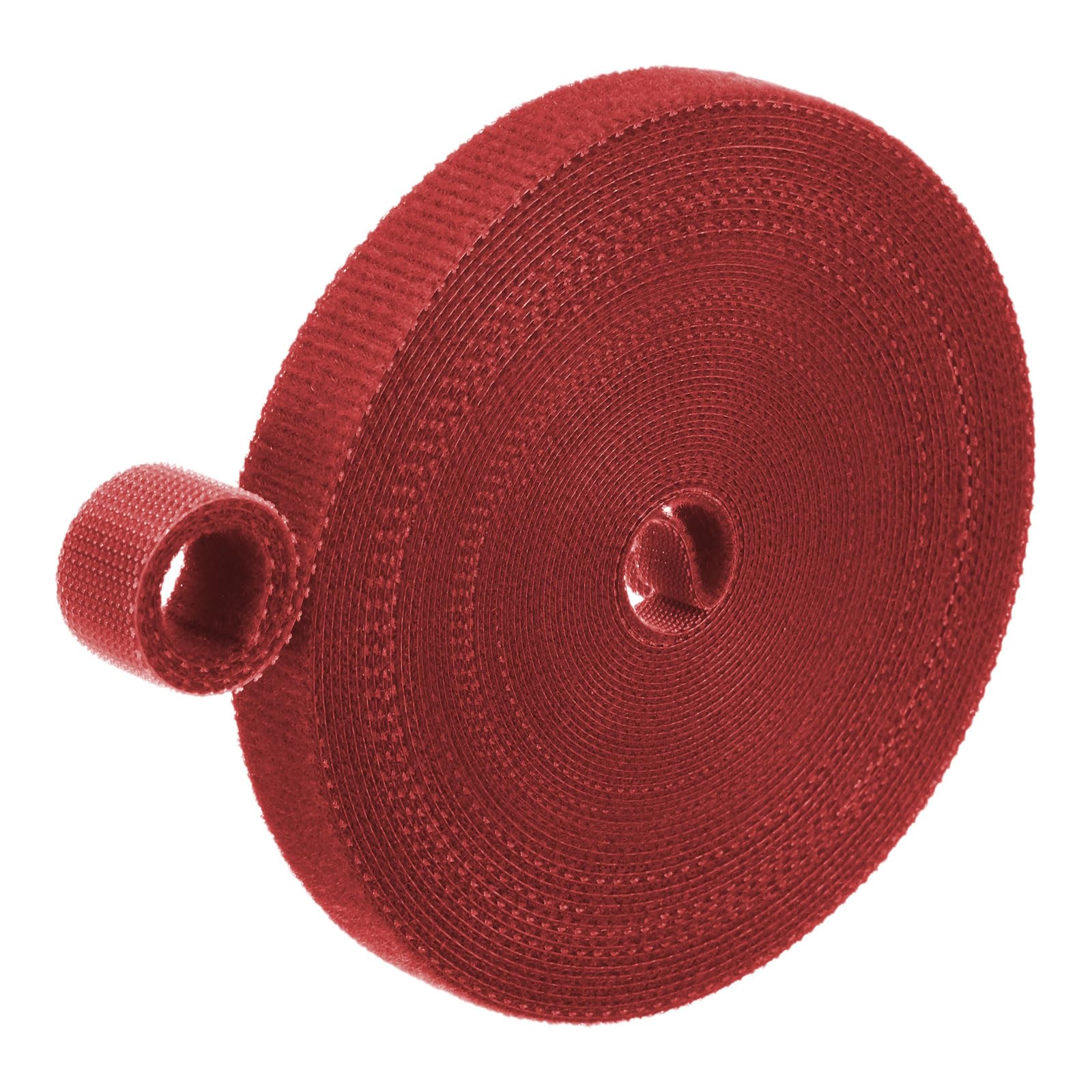 M METERXITY 1-Roll Garden Plant Tape 33 ft x 0.4 in Twist Wire Tape, Red