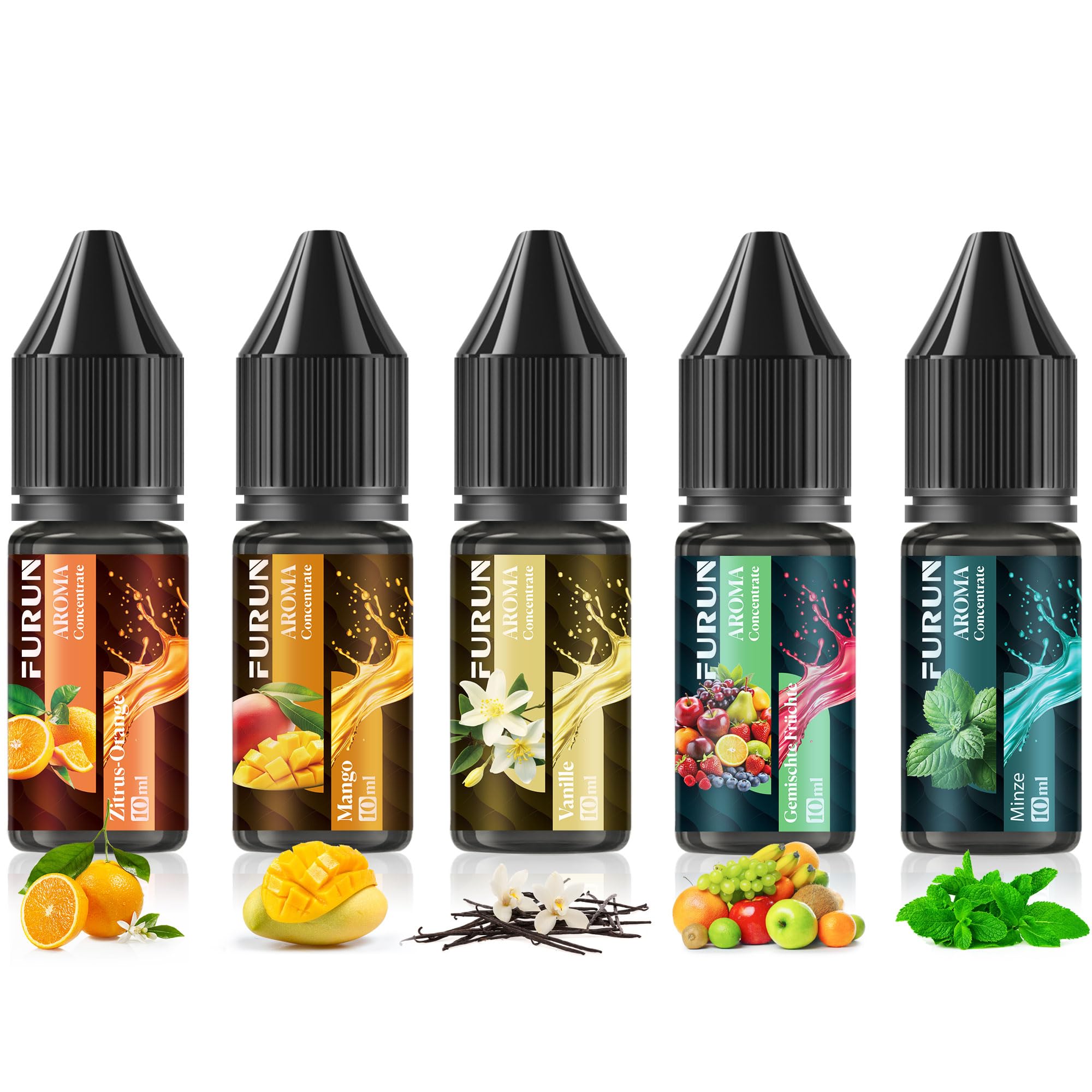 Aromakonzentrat 5x10ml Hochdosiertes Lebensmittelaroma, einfaches mischen, zum Kochen zum Backen, in Lebensmitteln & Getränken