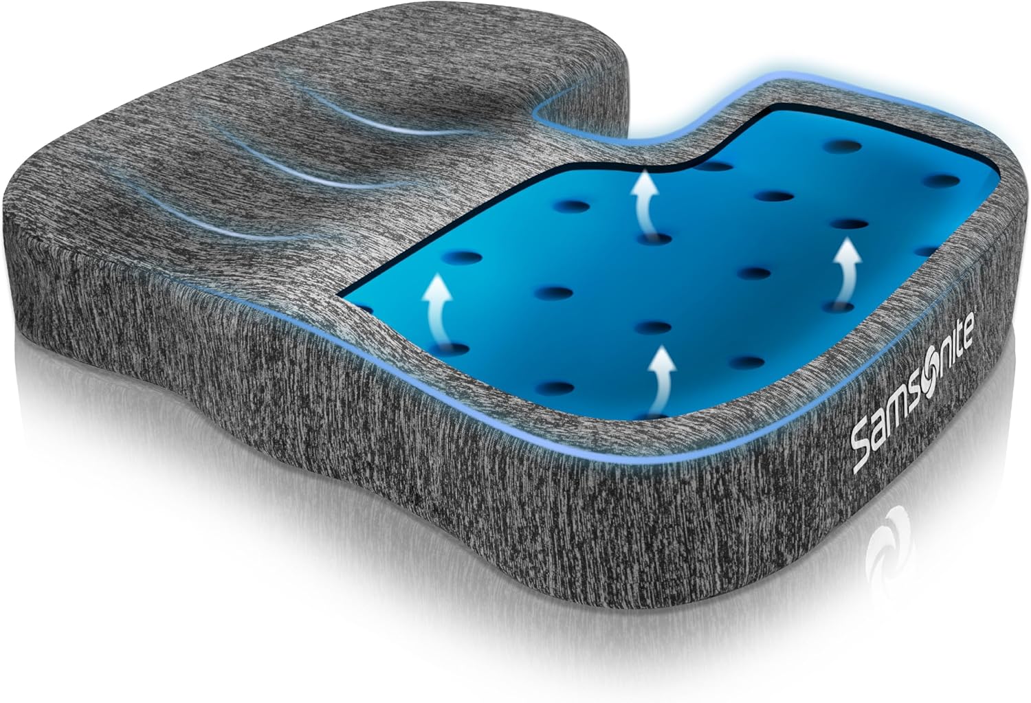 SAMSONITE, GelInfused Memory Foam Seat Cushion with