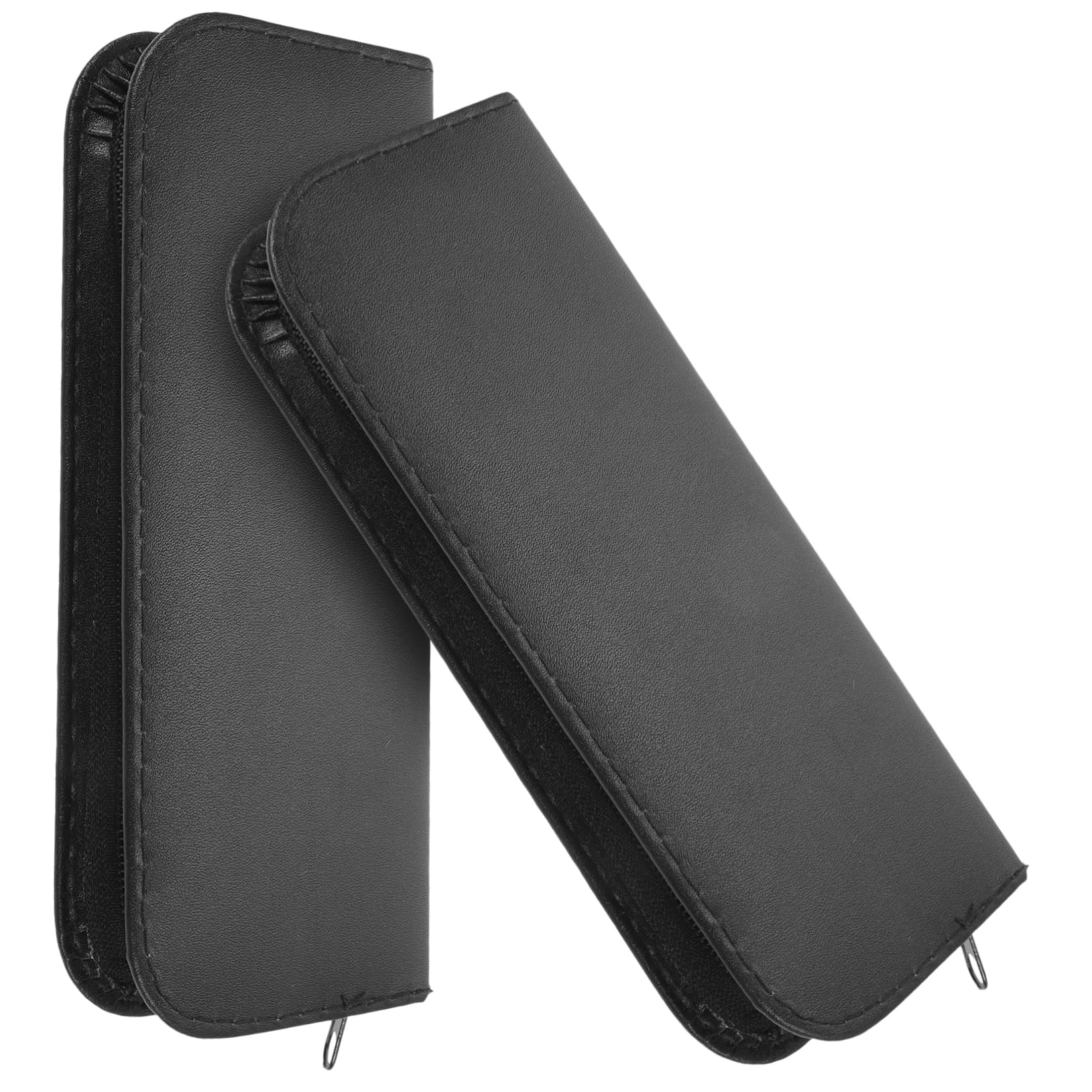 FOMIYES Scissor Leather Bag Hair Cutting Scissors Kit Scissor Case for Hairstylists Grooming Shear Holder Hairdressing Scissors Holder Zipper Closure