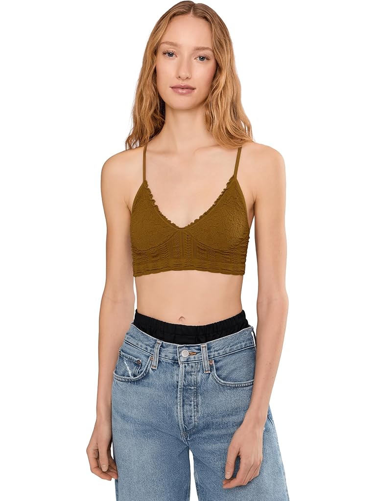 Brown Free People Heirloom Seamless Bralett