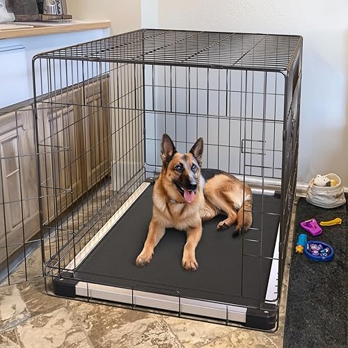 Miniatura 3 de FXW TitanNest - Cama elevada para perros a prueba de masticación, cuna elevada para uso en interiores, exteriores y campamentos, duradera y lavable,