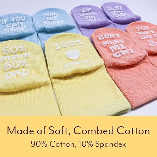 Miniatura 7 de Mommachi - Juego de calcetines para bebé, regalos de baby shower neutros y artículos esenciales para recién nacidos, Pasteles