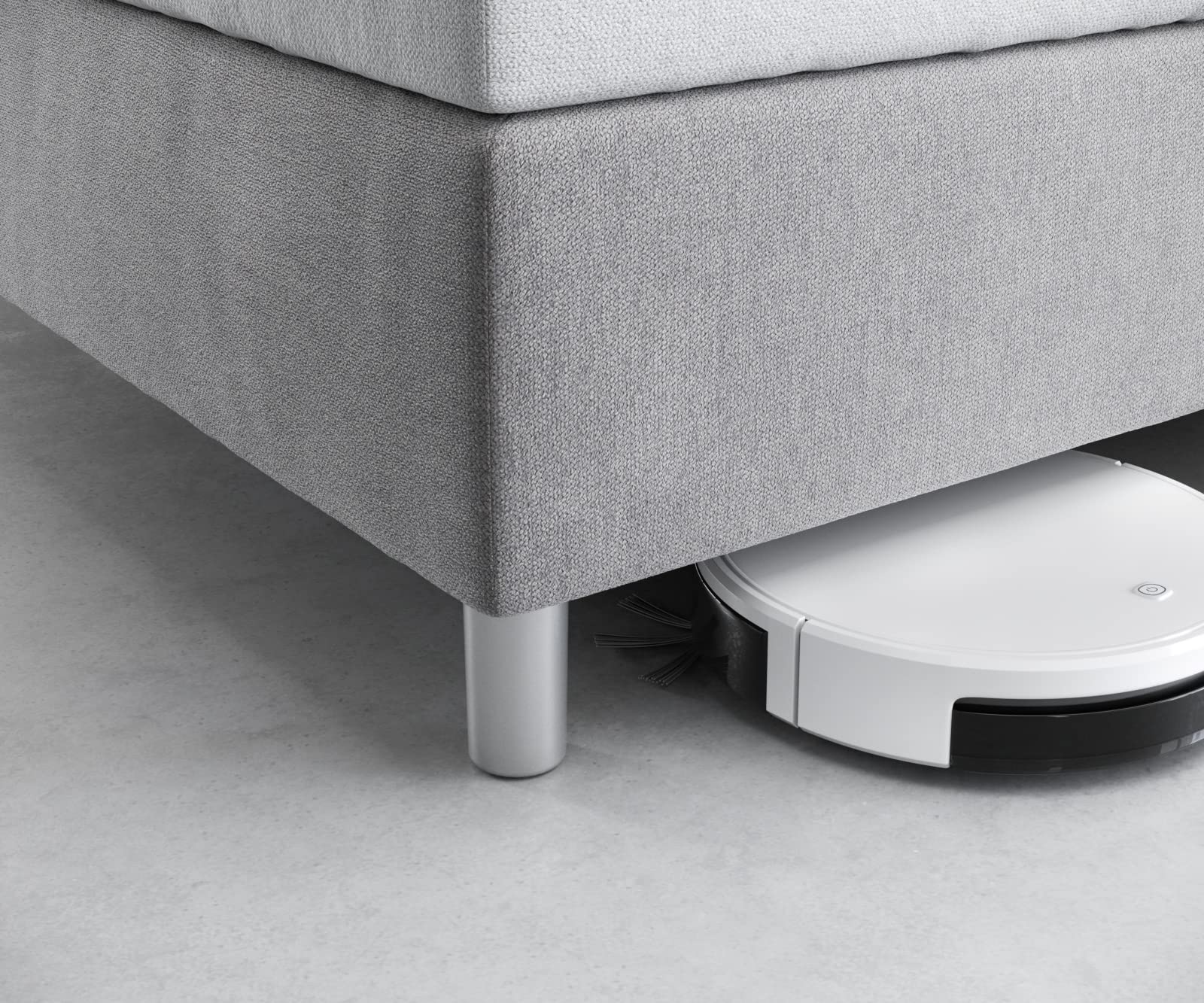 DELIFE Dream Fußvariantenset Boxspringsystem alufarbig Füße Bodenfreiheit 10 cm für Bettbreite 140/160/180/200