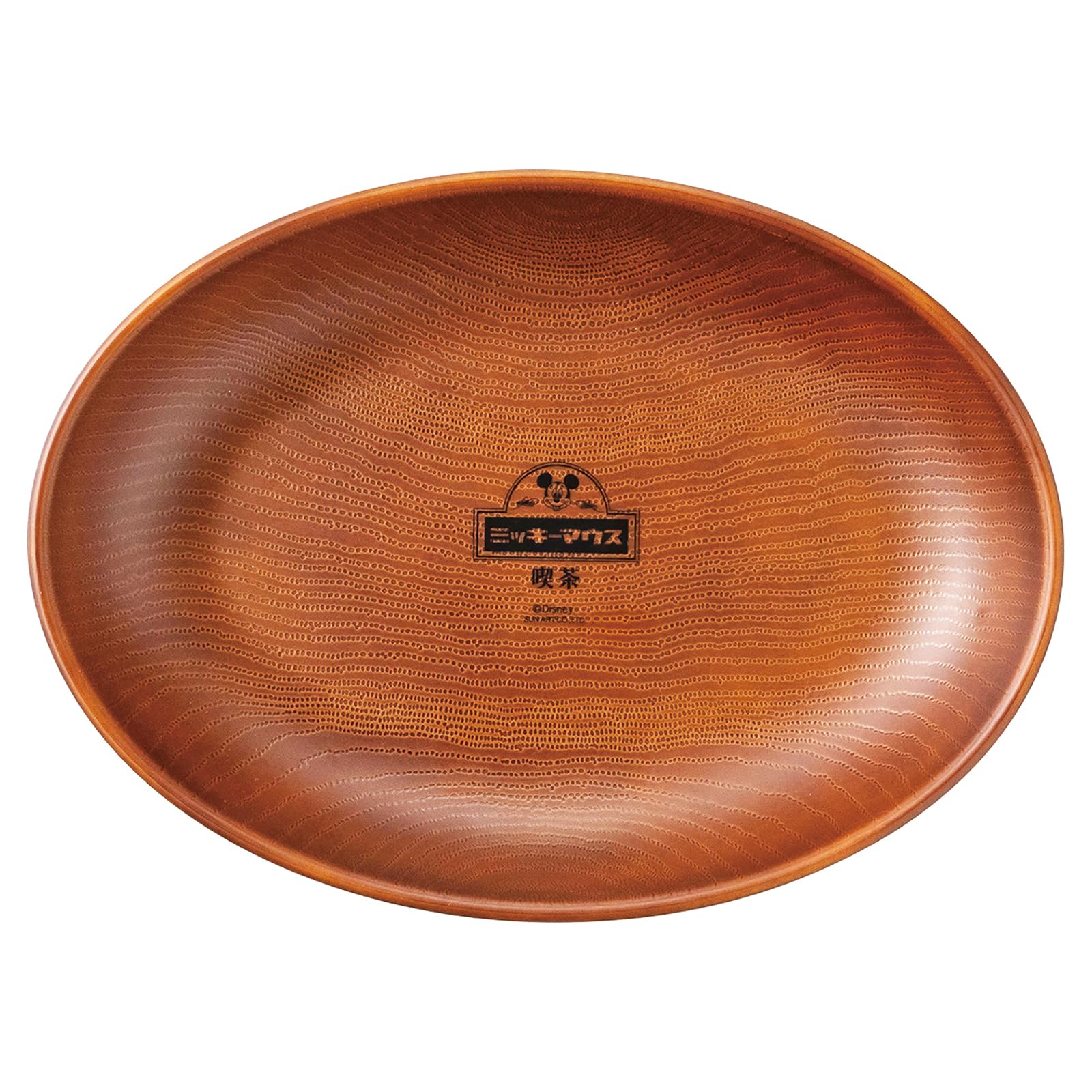 Amazon.com: Disney SAN4123 Mickey Mouse Plate, Wood Grain, Oval