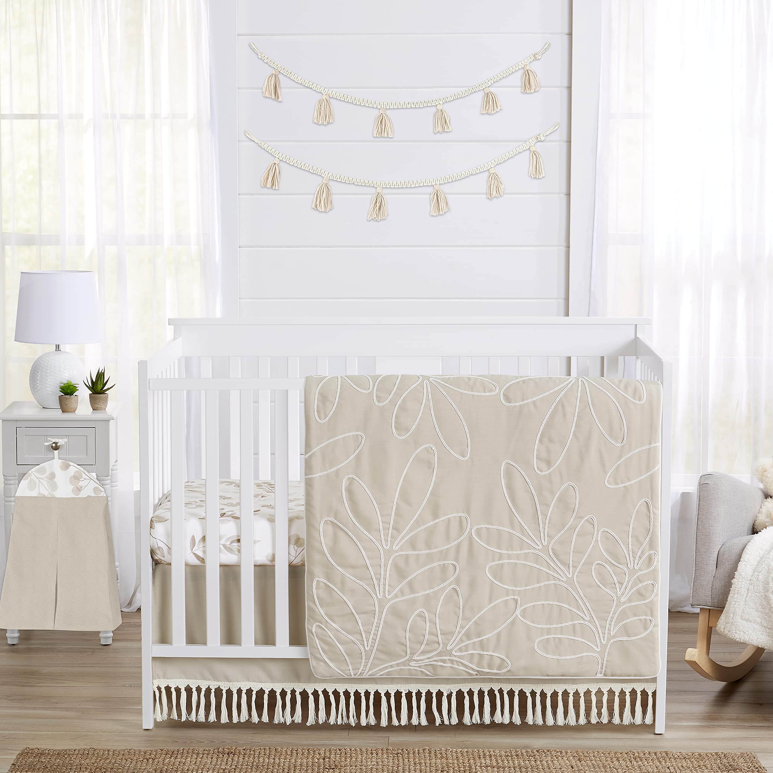 Buy Sweet Jojo Designs Boho Botanical Leaf Baby Boy Girl Nursery Crib