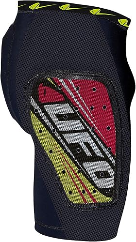 Miniatura 11 de UFO Plast Made in Italy - Pantalones cortos acolchados de plástico para snowboard, esquí, patinaje Blanco con rojo Modelo: Sk09125