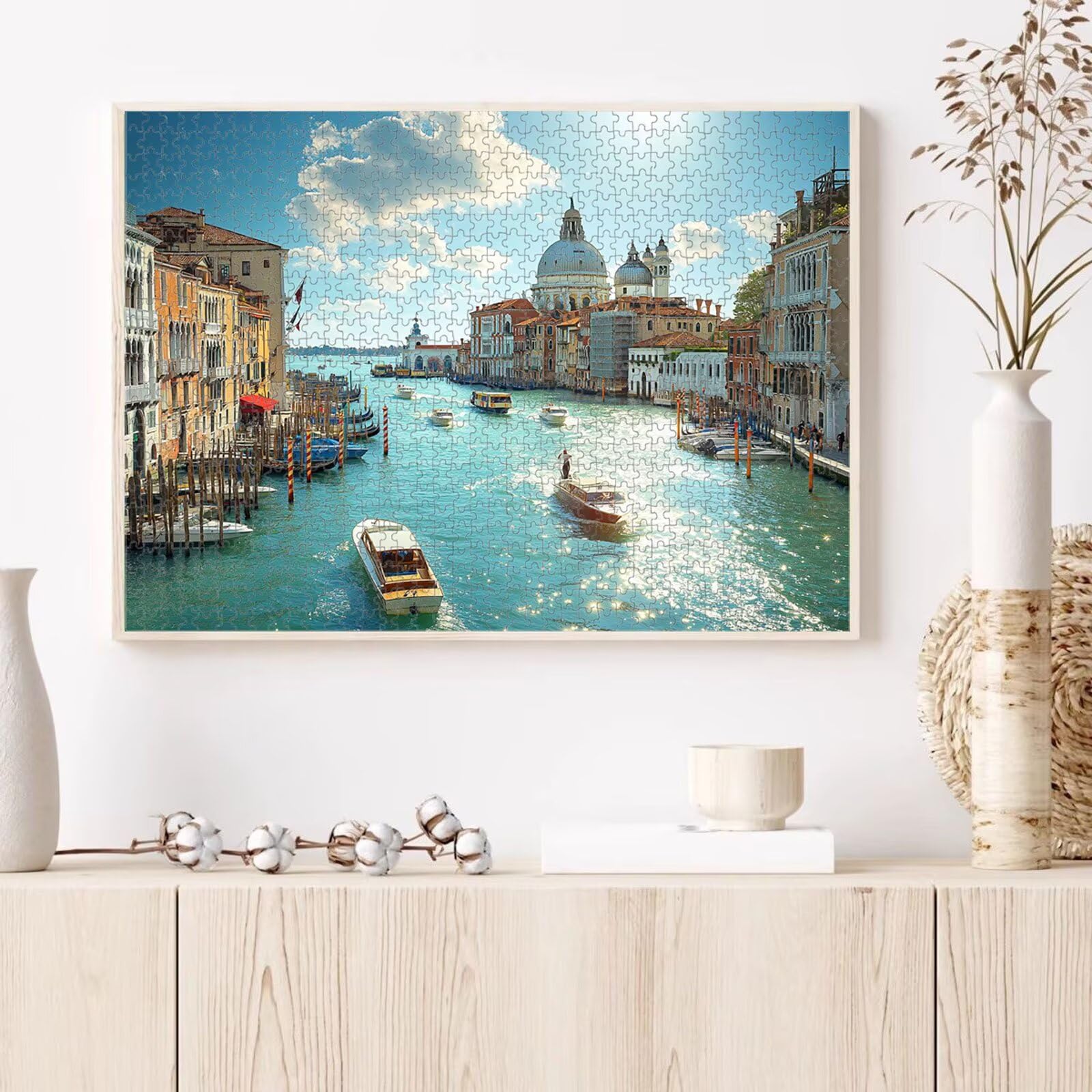 1000 Pièces Puzzle Adulte Italie & Paysage Puzzle en Bois Robuste 1T#349 | Puzzle en Bois, Découpe de Précision, Encres aux Couleurs Vives, Loisir Relaxant, Décoration Intérieure, Cadeau, 50x75cm